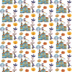 seamless Halloween pattern