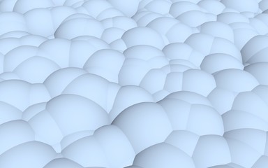 3d rendering picture of blue balls. Abstract wallpaper and background. 3D illustration