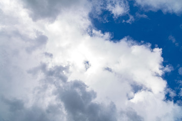 blue sky with clouds