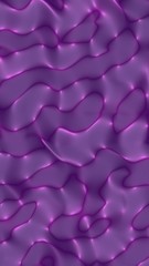 Graphic illustration - liquid pattern purple color. Modern abstract background. Design wallpaper. 3D illustration