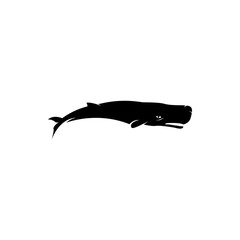 whale vector silhouette