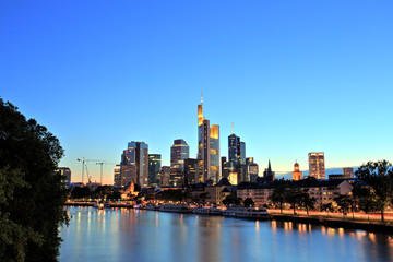 Fototapeta na wymiar Frankfurt am Main Downtown Cityscape