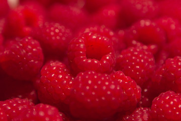 fresh juicy ripe pink raspberry berries wallpaper. fresh summer harvest background.
