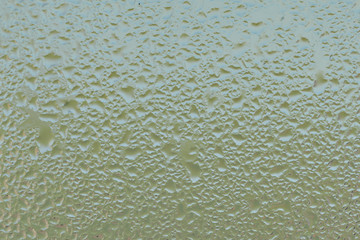 wet window glass