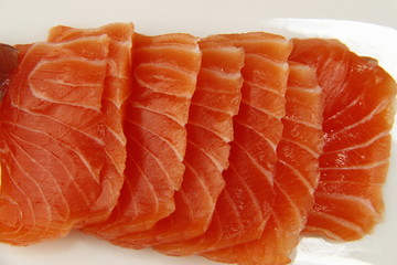 Sashimi saumon