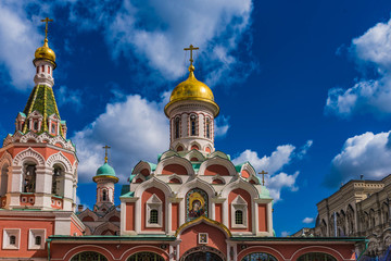 Fototapeta na wymiar Kasaner Kathedrale in Moskau
