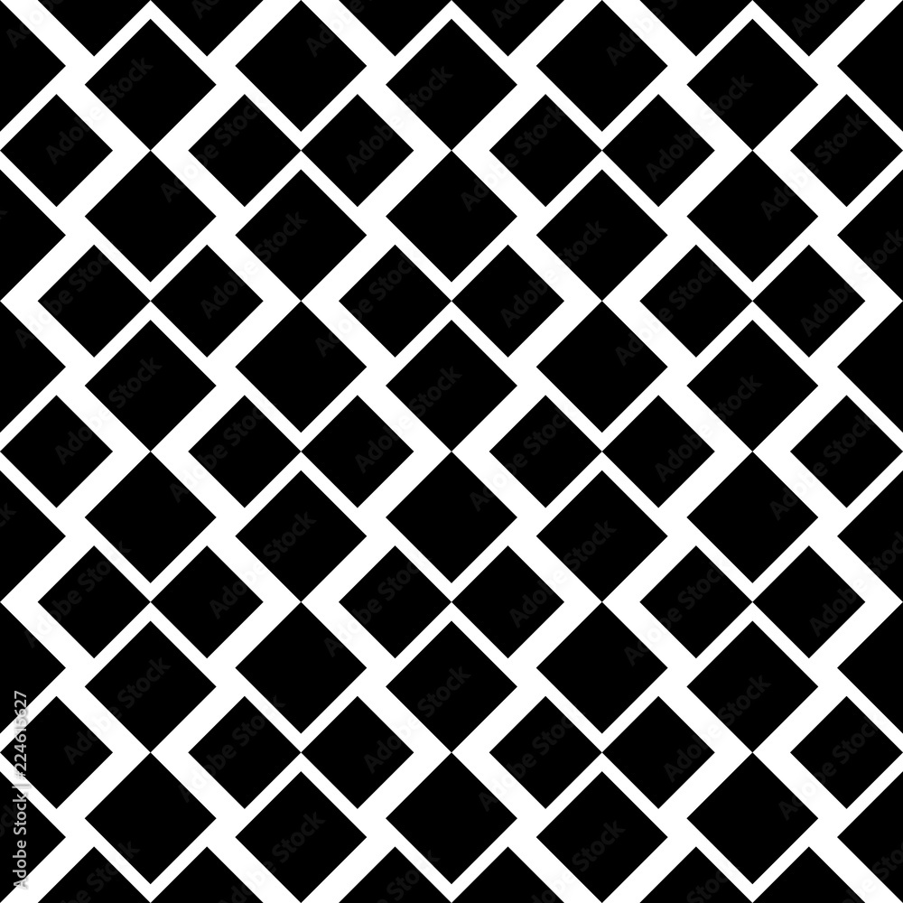 Poster abstract seamless pattern background. maze of black geometric design elements isolated on white back