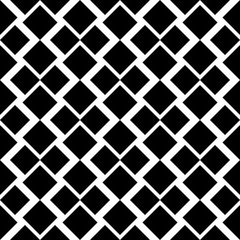 Abstract seamless pattern background. Maze of black geometric design elements isolated on white background. Vector illustration.