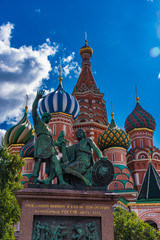 Fototapeta na wymiar Basilius Kathedrale Moskau Hochformat