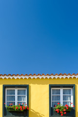 Typical Canary house facade in Tenerife