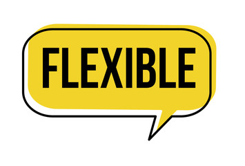 Flexible speech bubble