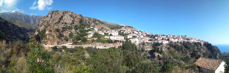 Fototapeta na wymiar Panoramic view of Dherme, Albania