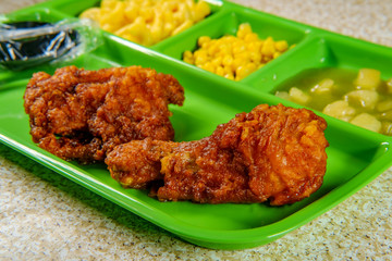 Fried Chicken School Lunch