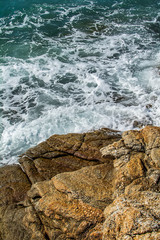 Fototapeta premium Rock and sea waves