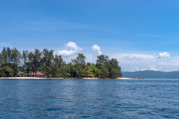 Beach on the Manukan Island, Sabah, Malaysia.