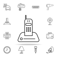 radio telephone icon. Appliances icons universal set for web and mobile