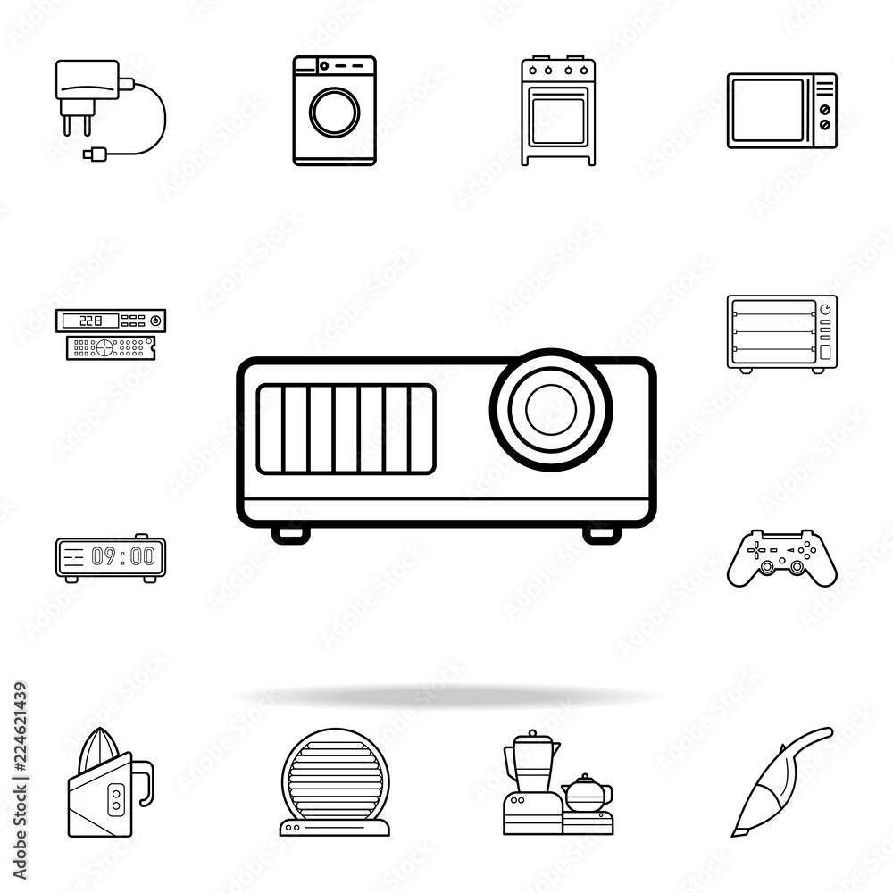 Poster projector icon. appliances icons universal set for web and mobile