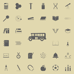 school bus icon. Education icons universal set for web and mobile