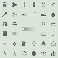Fototapeta premium logo book icon. Education icons universal set for web and mobile