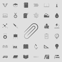 staple clip icon. Education icons universal set for web and mobile