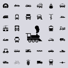locomotive icon. transport icons universal set for web and mobile