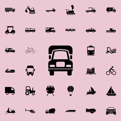 cargo front view icon. transport icons universal set for web and mobile