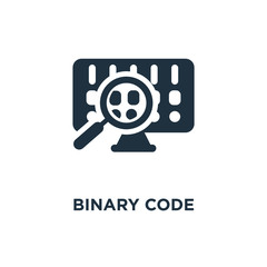 Fototapeta premium binary code icon