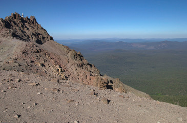 Mt. Lassen Volcanic Park peak and valley views