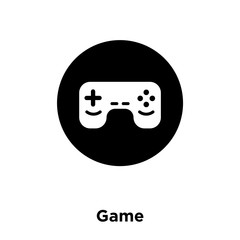 game icon vector isolated on white background, logo concept of game sign on transparent background, black filled symbol icon
