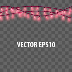 Christmas lights garland lamp glossy bulb decor