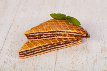 Sweet Waffle with jam