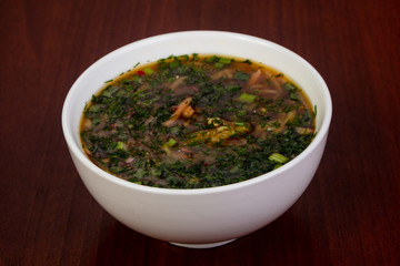 Russian Okroshka soup