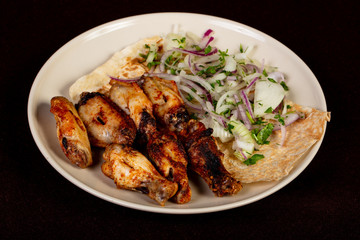 Grilled chicken wings