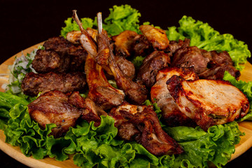 Grilled kebab mix