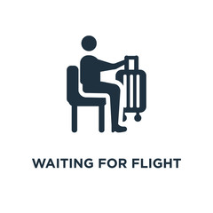 waiting for flight icon