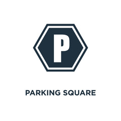 parking square sign icon