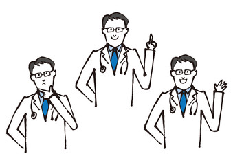 お医者さんの表情