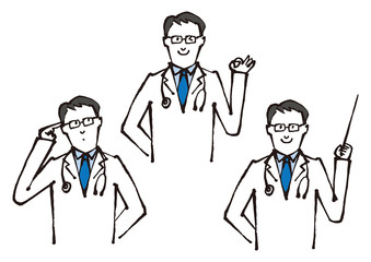 お医者さんの表情