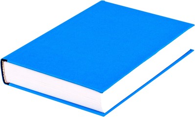 Blank book or textbook - isolated image