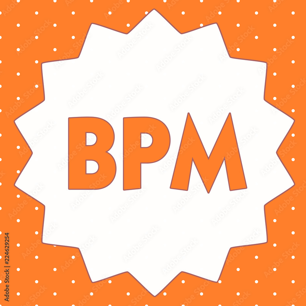 Poster conceptual hand writing showing bpm. business photo showcasing discipline of improving a business pr