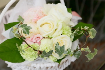 披露宴のテーブル装花