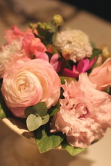 結婚式のテーブル装花
