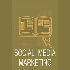 Conceptual hand writing showing Social Media Marketing. Business photo text use of Website and Network to promote Product Service.
