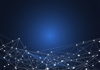 Internet connection, abstract sense of science and technology graphic design.