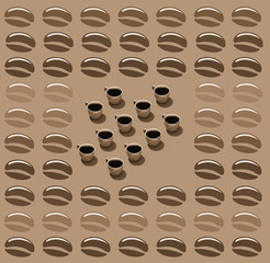 Here is a coffee themed background frame.