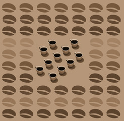 Here is a coffee themed background frame.