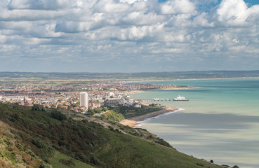 Fototapeta premium Panorama of the resort of Eastbourne in Sussex