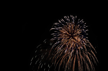 fireworks with tracks