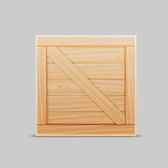 Naklejka na ściany i meble wooden box, packaging. vector illustration