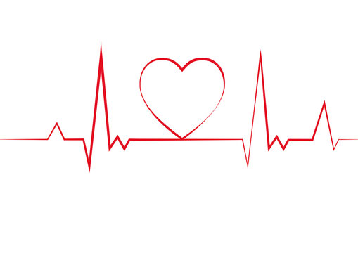 Heart pulse. Cardiogram. vector illustration